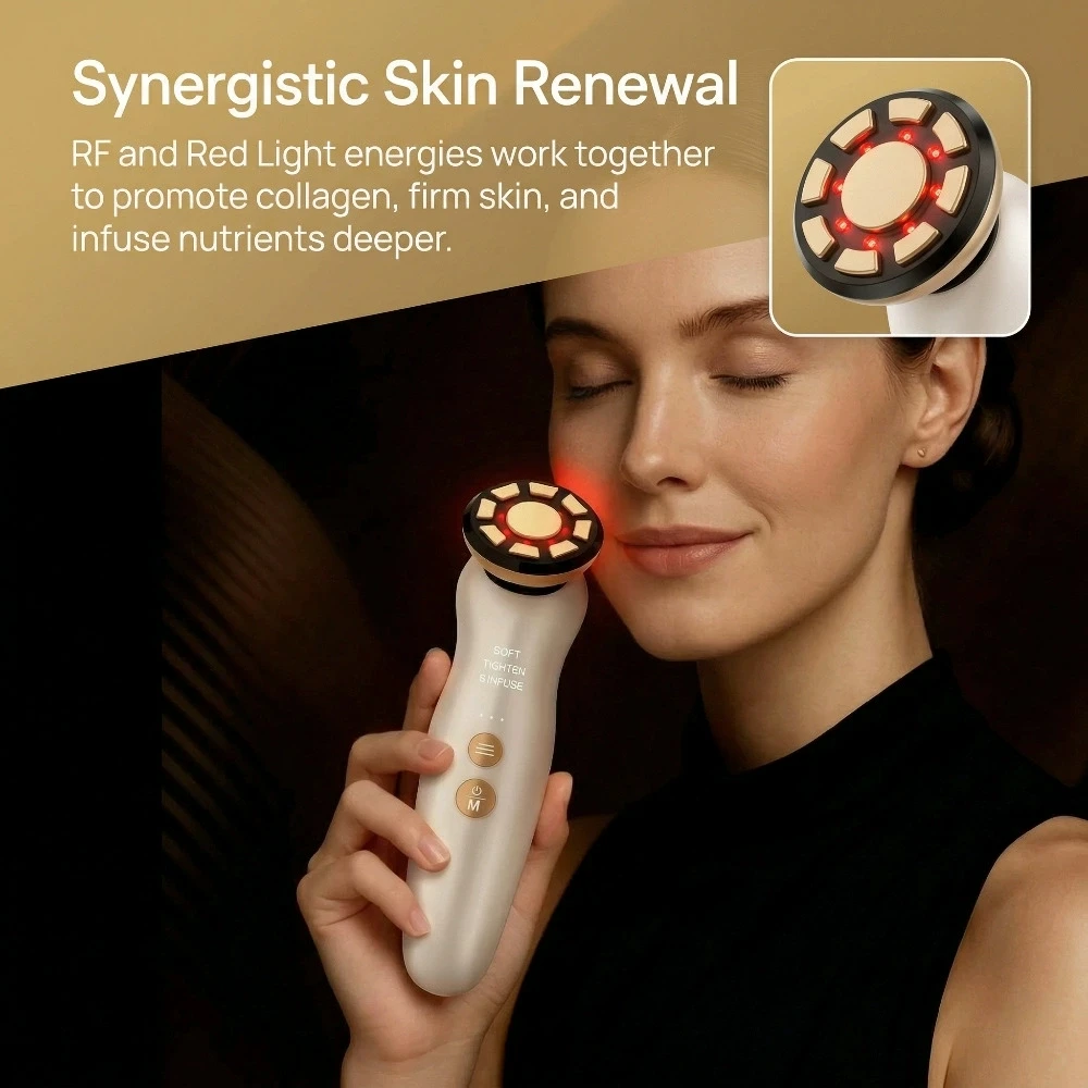 Galvanic Skin Sensor - RF Yüz Masaj Aleti LED Işık
