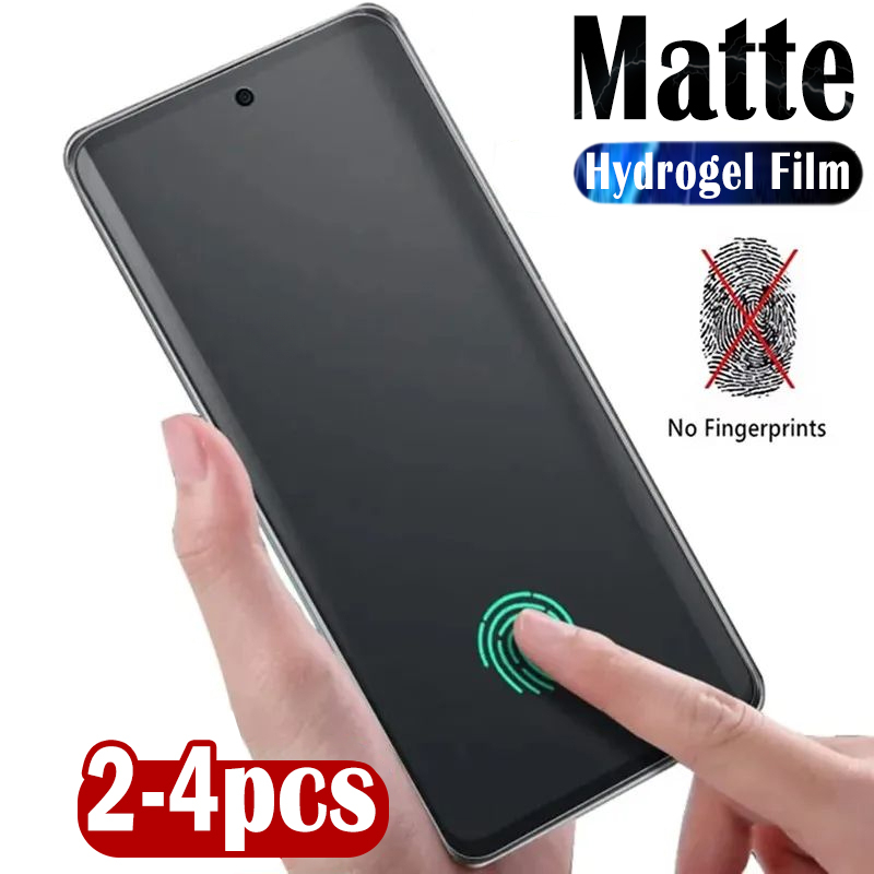 Realme Gt 6 - 2-4 adet Mat Buzlu Silikon Hidrojel