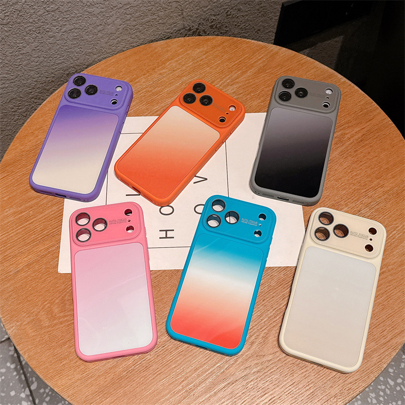Apple Iphone 15 Pro Max - Lüks Şeker Renkli Gradyan Telefon Kılıfı