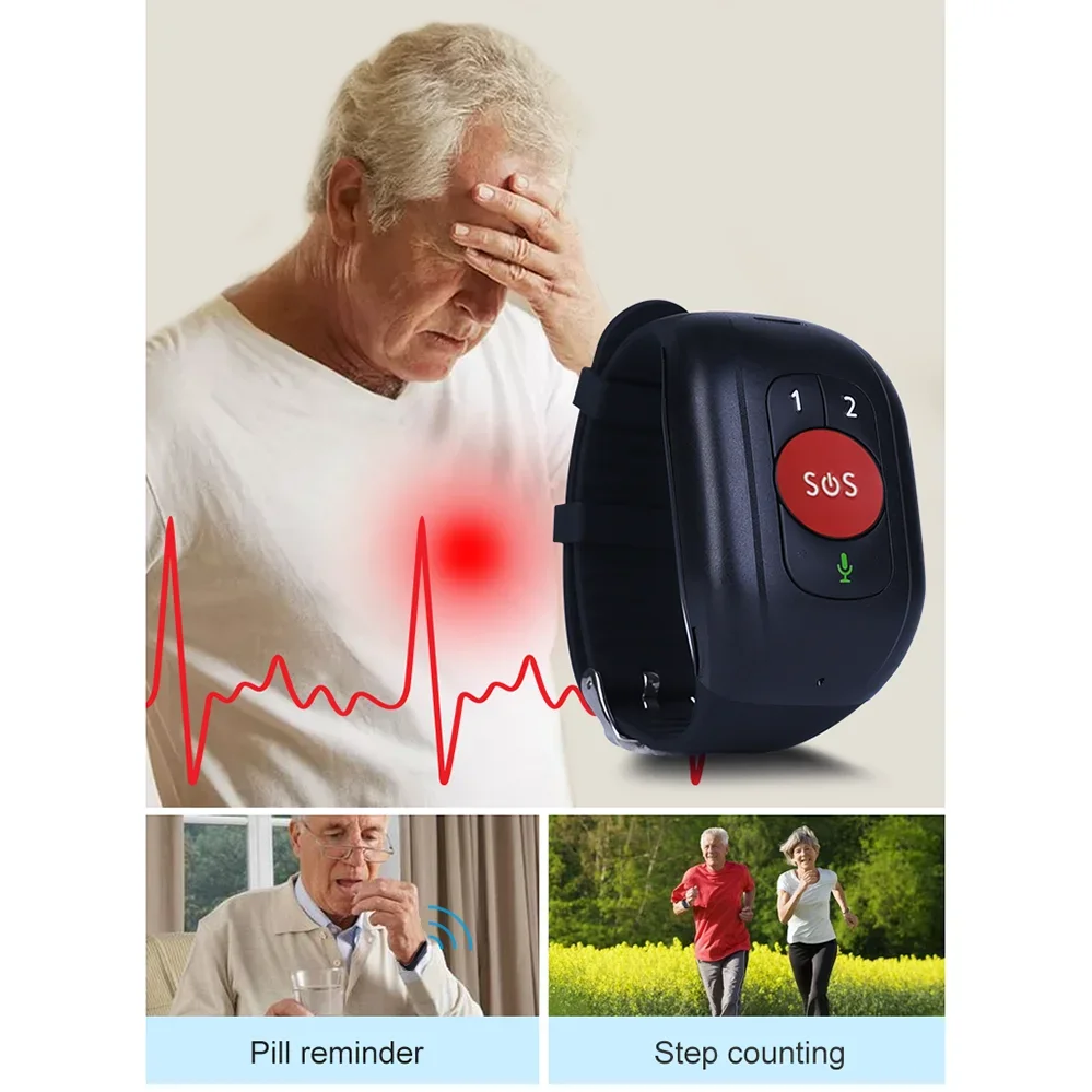 Yaşlılar İçin 4G LTE SOS Saati - Fall Detection Watch incelemesi ve fiyatı