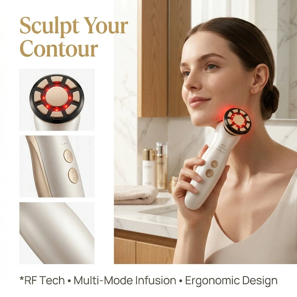 RF Yüz Masaj Aleti LED Işık Te - Galvanic Skin Sensor incelemesi ve fiyatı